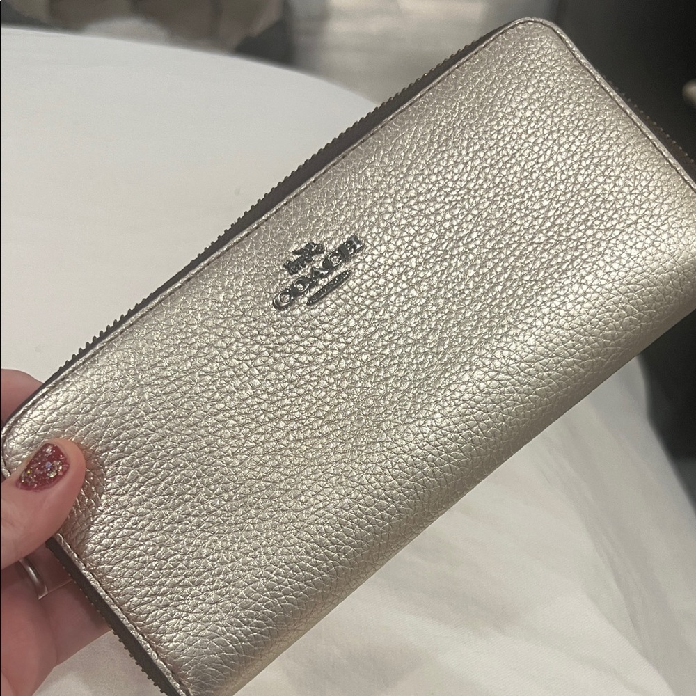 Coach Metallic Gold Women's Wallet